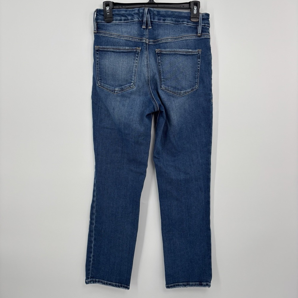 Good American Good Leg Straight Leg Jeans Women's Size 6/28 Blue Denim - Picture 2 of 7